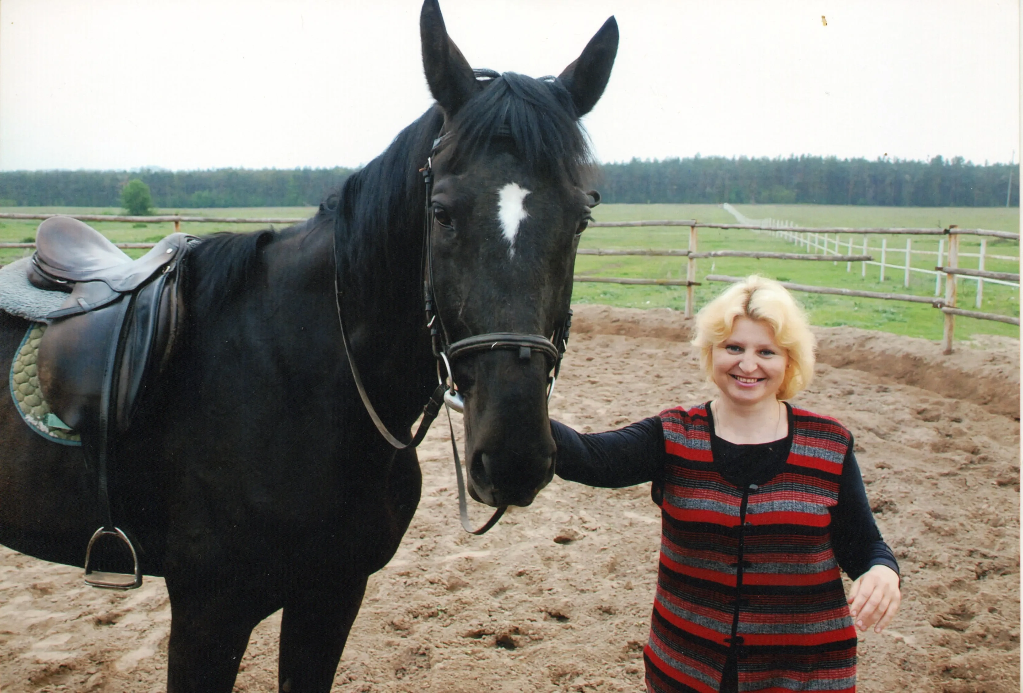 owner and horse